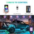 thumbnail image 2 of 12 Pods Led Rock Lights Kit Underbody Glow Neon Lamp with APP/RF Remote, Multicolor Music Mode Waterproof Underglow Lights for Truck UTV ATV Offroad SUV Motorcycle Boat, 2 of 14