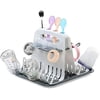 Baby Milk Bottles Drying Rack Portable Cleaning Dryer Storage Holder Multi-Layer Detachable with Drain Tray Drying Rack for Kids