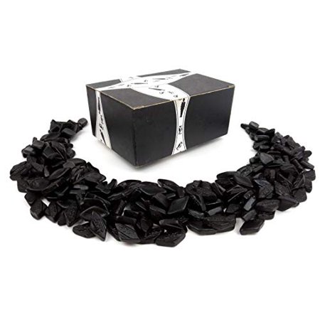 Gustaf s Dutch Schuinzout Diamond Salt Licorice  2.2 lb Bag in a BlackTie Box