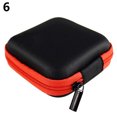 thumbnail image 1 of HEVIRGO Square Pocket Hard Case Storage Bag for Headphone Earphone Earbuds TF SD Card, 1 of 10