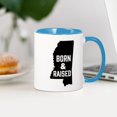 thumbnail image 3 of CafePress - Mississippi Born & Raised - 11 oz Ceramic Mug - Novelty Coffee Tea Cup, 3 of 4