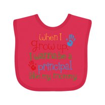 Inktastic Principal Like Mommy Boys or Girls Baby Bib