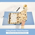 thumbnail image 5 of 2 Pack Flip Folders with Clear PVC Window Binder Pouches 3-Ring Binder Organizer for Office & Home Bees and Flowers Pattern, 5 of 6