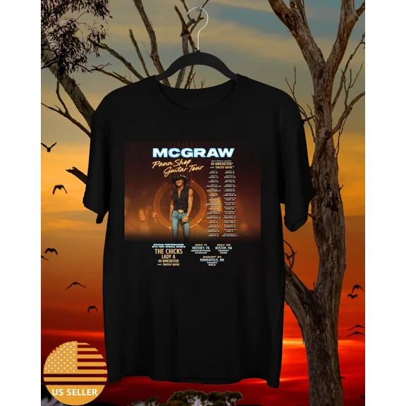 Tim McGraw Pawn Shop Guitar Tour T-Shirt For Fan