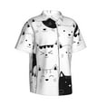 thumbnail image 2 of Kll Men'S Hawaiian Shirt Short Sleeve Button Down Beach Shirts-Doodle Cute Cat, 2 of 8