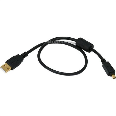 UPC: 0844660054511 | Monoprice USB-A to Mini-B 2.0 Cable – 4-Pin  28/24AWG  Gold Plated  Black  1.5ft