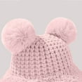 thumbnail image 2 of Eltusu Women Pompom Beanie Hat, Soft Ears Flaps Warm Windproof Winter Hat Pink Size M, 2 of 3