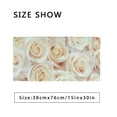 thumbnail image 2 of White roses horizontal seamless pattern. White roses arrangement. Bath Towel Absorbent Soft Decoration Hand Tower Multiuses for Bathroom Hotel Gym Spa Beach 30 x 15 inch, 2 of 6