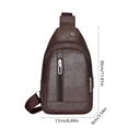 thumbnail image 3 of Lilixerw Canvas Sling Bag - Small Crossbody Backpack Shoulder Casual Daypack Rucksack for Men Women, 3 of 6