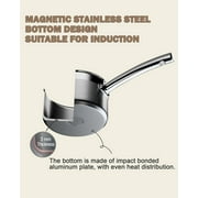 Cooks Standard Professional 3 Quart Stainless Steel Saucepan with Lid, Kitchen Sauce Pot, Multi-Purpose Sauce Pan, Milk Chocolate Cooking Pan, Dishwasher & Oven Safe, Induction Compatible