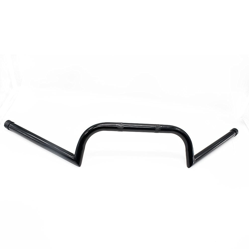 HTT 22mm 7/8" Black Handlebar bars with center knurling For Cafe/ Racer