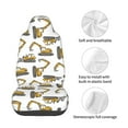 thumbnail image 4 of Wukai Funny Excavator Full Set Car Seat Covers with Soft Padding Universal Auto Front Seats Protector and Cushion Mat, 4 of 5