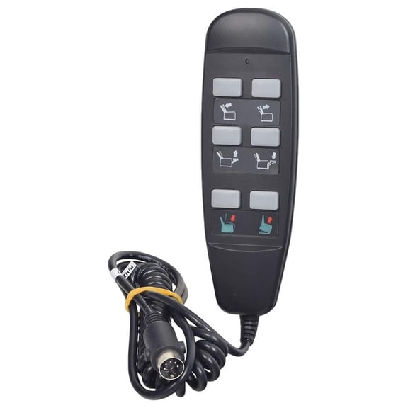 Lift Chair Hand Control - 6 Button Replacement Controller for FC101 Power Recliners - Pride Mobility ELE122509/CTL122508 Infinite Position Chairs
