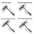 thumbnail image 2 of KRONDO 5/6/7/8 Teeth thickened steel Garden Weeding Rake, 2025 Upgraded Detachable Rake for Gardening And Weeding, Lawn Leveling Rakes, Heavy Duty Iron Rakes Garden Rakes Garden Weeding Tools, 2 of 8