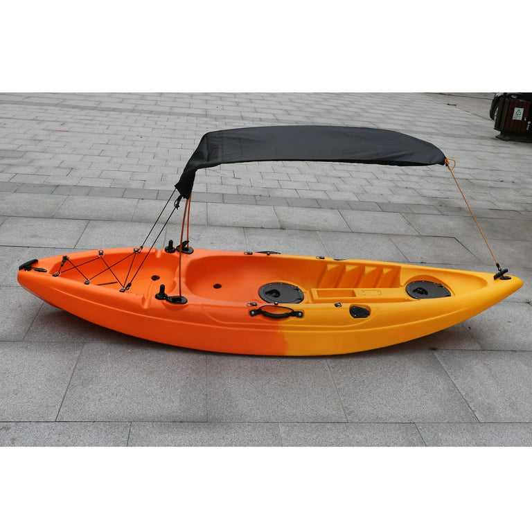 Canoe Sun Shade Canopy for Single Person Waterproof Oxford Cloth Kayak Boat Sun Dark Blue, Size: 124