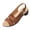 Brown, variant on Two Strap Wedge Sandals For Women Open Toe Adjustable Ankle Strap Comfort Footwear