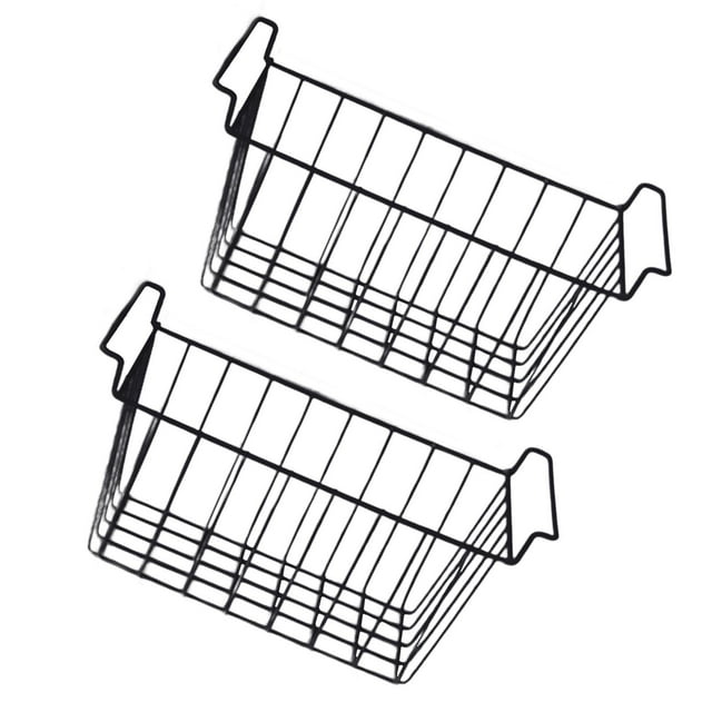 tamizeot Metal Freezer Wire Basket Expandable Storage Bin Versatile Storage Solutions In Any Kitchen Space Refrigerator Basket Black 41.5x24.5x20cm