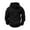 Black, variant on Mens Tactical Work Hoodies Long Sleeve Drawstring Hood 1/4 Button Pullover High Neck Casual Workout Sweatshirts