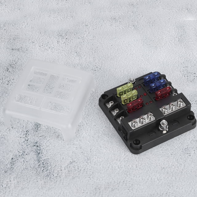 Estuche Caja portacuchillas de 6 vías 12-36 V con indicador LED de inserción negativa Accesorio universal para automóvil ANGGREK Otros