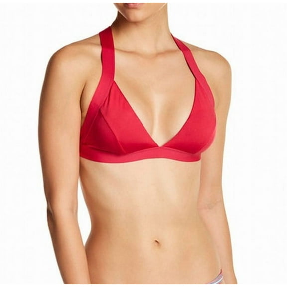 Onia NEW Pink Women's Size Large L Criss Cross Bikini Top Swimwear