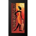 thumbnail image 2 of Veda 13x24 Black Modern Framed Museum Art Print Titled - Waiting Woman, 2 of 5