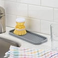 thumbnail image 3 of InterDesign 63883 9 x 3.5 in. Silicone Lineo Sink Tray - Gray, 3 of 3