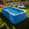 thumbnail image 2 of Large Inflatable Pool, Perfect for Family Water Fun and Backyard Pool Parties, Foldable and Portable, Available in 4/3-Layer Options with 2 Height Choices, 2 of 8