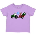 thumbnail image 3 of Inktastic Plaid Christmas Tractor with Cute Reindeer Boys or Girls Toddler T-Shirt, 3 of 5