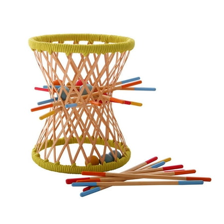 Hape Bamboo Collection - Hape Eco Design Bamboo Sticks and Tumbling Ball Balance Strategy Pallina Game
