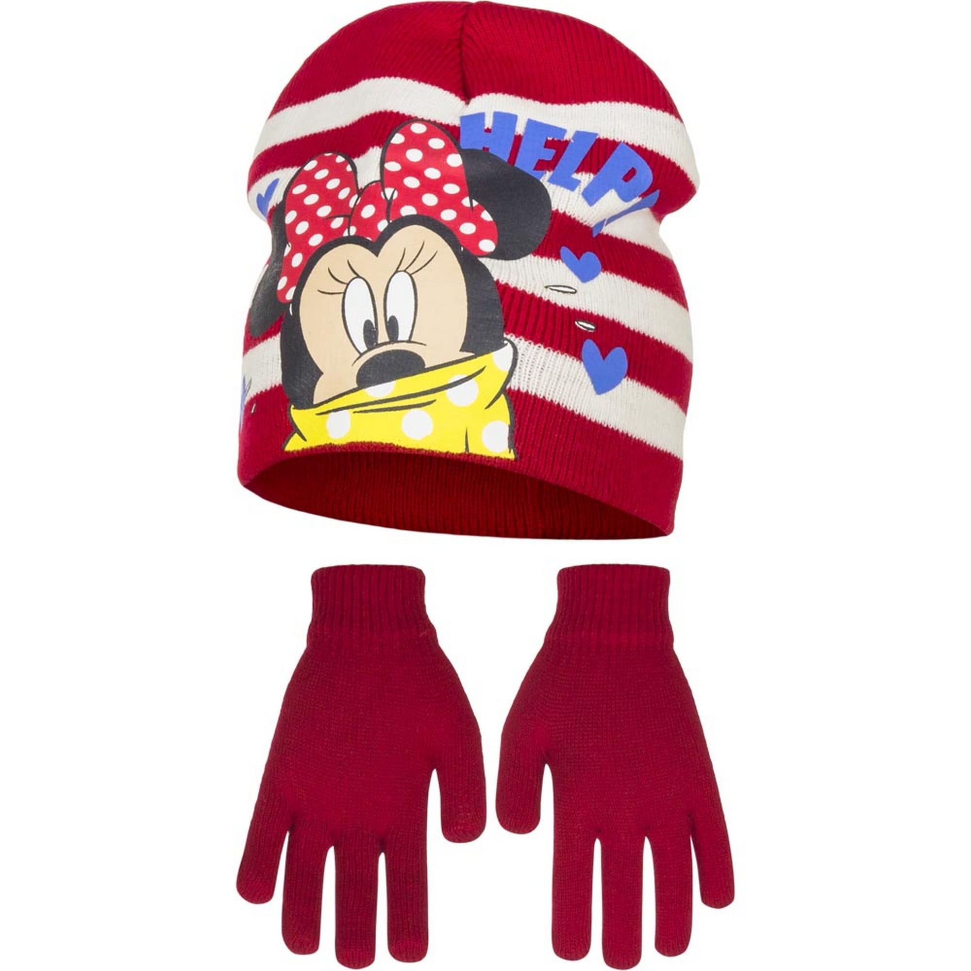 minnie mouse hat and gloves