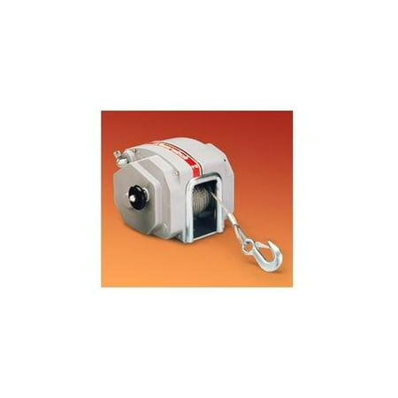 Powerwinch 12V Model 912 Marine Trailer Winch with 7/32" x 40' Cable, Max Load 11,500 lbs, Vertical Lift 4000 lbs