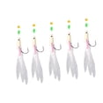 thumbnail image 4 of 5 piezas de plataformas de pesca, señuelos de mar, suministros de pesca resistentes, ganchos de pesca, con cuentas luminosas para el bacalao de agua, 4 of 8