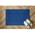 thumbnail image 3 of Premium Cotton Banded Navy Blue Bath Mats Pack of 2, 22x34 inches [Not a Bathroom Rug] - Infinitee Xclusives, 3 of 11