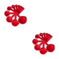 thumbnail image 4 of Set de tazas medidoras Inteprter 11 unids/set plástico cocina Rojo, 4 of 6