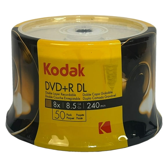 CheckOutStore 50 Kodak Double Layer 8.5GB 8X DVD R DL (Logo Top)