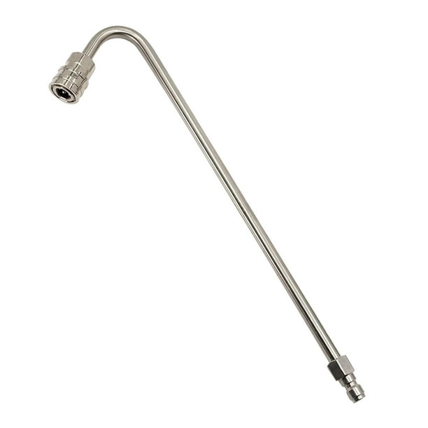 Varilla de extensión angular para canaletas de hidrolavadora, de acero inoxidable, resistente al desgaste Forma de U de 340 mm