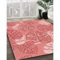 thumbnail image 2 of Ahgly Company Indoor Round Patterned Pastel Pink Area Rugs, 4' Round, 2 of 6