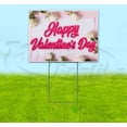 thumbnail image 1 of Happy Valentines Day (18" x 24") Yard Sign, Includes Metal Step Stake, 1 of 6