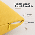 thumbnail image 7 of EVOLIVE Ultra Soft Microfiber Body Pillow Cover/Pillowcases 21"x54" with Hidden Zipper Closure (Spicy Mustard), 7 of 7