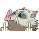 thumbnail image 1 of Paquete de 2 pegatinas para coche De-mon Slay-er Inosuke Middle Finger Peeker - Peeking Funny para mujeres, hombres, furgonetas, motocicletas, ordenadores portátiles, vinilo impermeable, 1 of 5