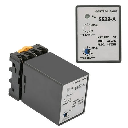 

Agatige Speed Controller Regulator Voltage Regulator Electronic AC 220V SS-22 50/60Hz Motor Speed Controller 90/1700RPM
