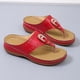 thumbnail image 5 of Zapatillas de cuña cómodas de verano para mujer, sandalias de playa informales de fondo grueso Wmkox8yii ytu6980, 5 of 8