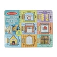 thumbnail image 4 of Melissa & Doug Hide and Seek Wooden Activity Board With Wooden Magnets, 4 of 10