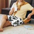 thumbnail image 3 of Wukai Retro Rooster Men’s Short Pajama Pants With Pockets Soft Sleep Pj Shorts for Men-, 3 of 6