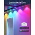 thumbnail image 4 of Govee Permanent Outdoor Lights, Smart RGBIC Outdoor Lights with 75 Scene Modes, 150ft with 108 LED Lights, IP67 Waterproof for Patio Decorations, Work with Alexa, Google Assistant, White, 4 of 9