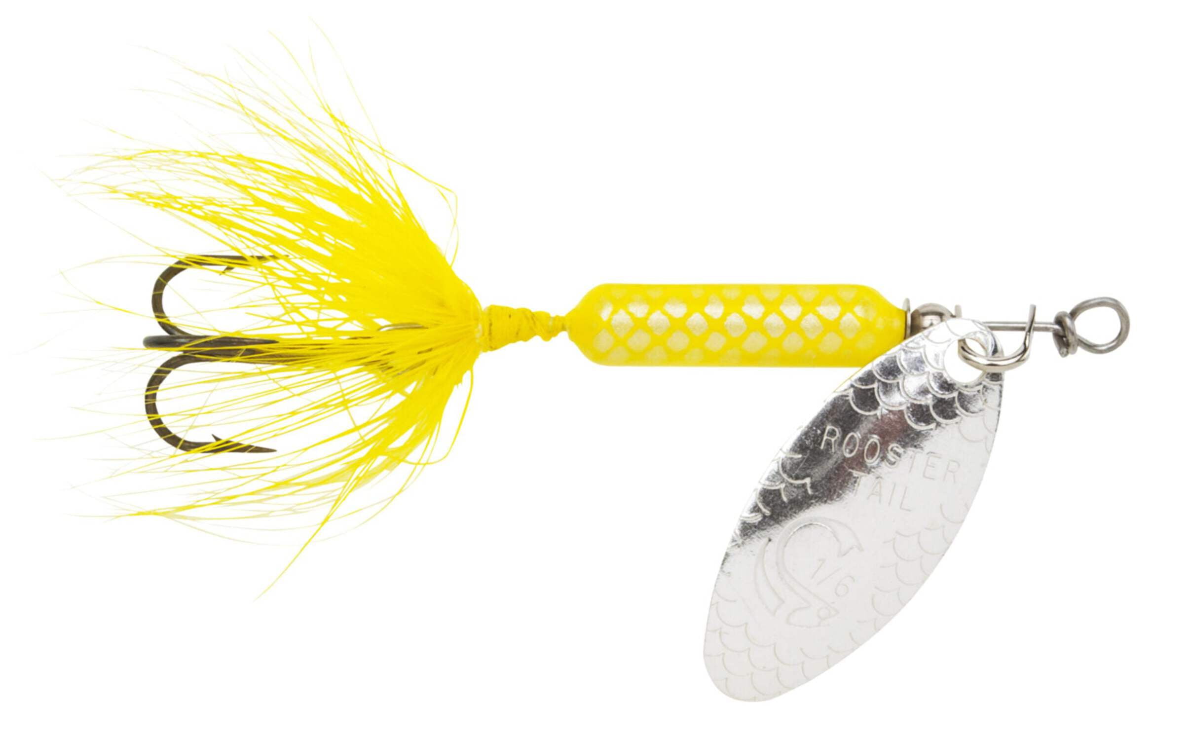 (2 pack) Yakima Bait Worden's Original Rooster Tail, Inline Spinnerbait Fishing Lure, Black, 1/24 oz.