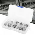 thumbnail image 3 of 340Pcs M3 Hex Socket Machine Screw Hex Socket Screw  Markers Flat Head Stainless Steel SS304 Screw Nut Assortment Set, 3 of 8