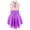 A Purple, variant on YONGHS Kids Girls Figure Ice Skating Sequin Dance Dress Sleeveless Mesh Tutu 6-16