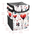 thumbnail image 5 of LOVE Foldable Car Trash Bin with Lid, Leak-proof Mini Garbage Can – Hanging Storage Bag Included, 5 of 6
