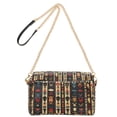thumbnail image 2 of FORMRS Women Crossbody Purse with Chain Strap Vegan Leather Shoulder Handbag, Beige Geometric, 2 of 7